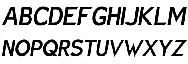 Charger Sport Bold Narrow Oblique Шрифта ВЕРХНИЙ