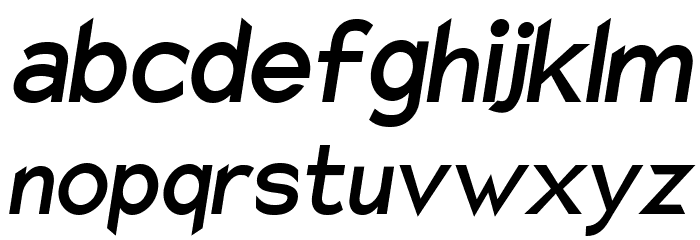Charger Sport Bold Narrow Oblique Font LOWERCASE