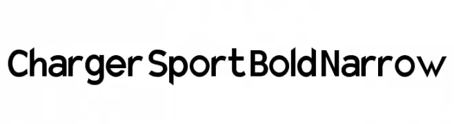 Charger Sport Bold Narrow  Frei Schriftart Herunterladen