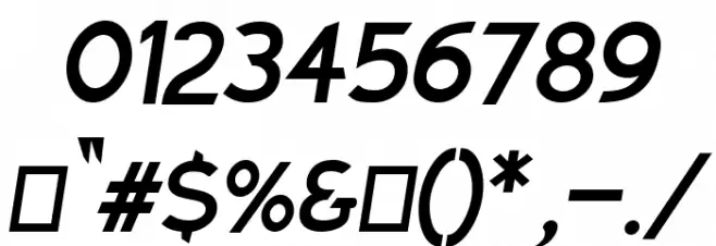 Charger Sport Bold Oblique Font OTHER CHARS