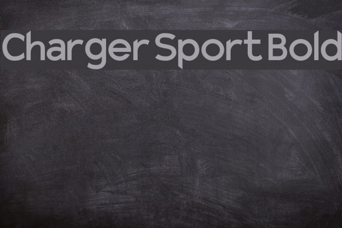 Charger Sport Bold Font examples