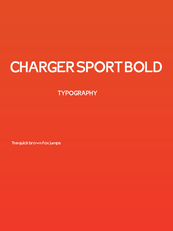 Charger Sport Bold Poster