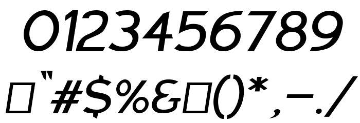 Charger Sport Defiance Bold Extended Oblique Font OTHER CHARS