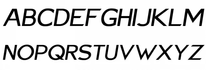 Charger Sport Defiance Bold Extended Oblique Schriftart Groß