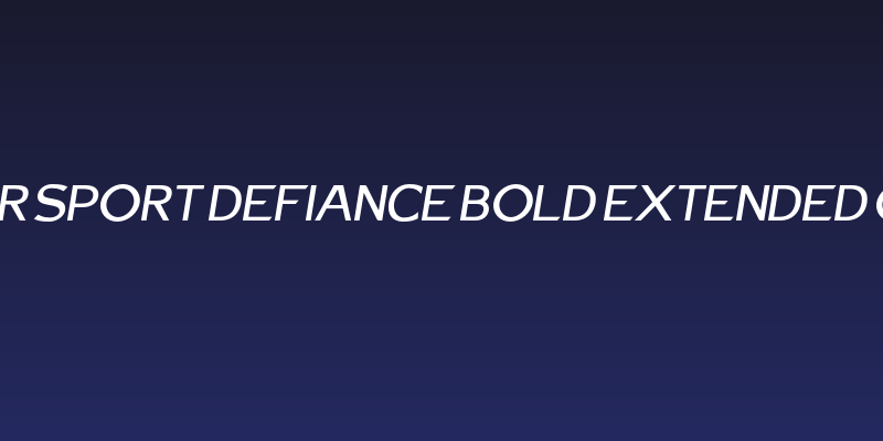 Charger Sport Defiance Bold Extended Oblique Social Header