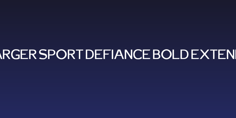 Charger Sport Defiance Bold Extended Social Header