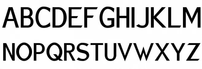 Charger Sport Defiance Bold Narrow Schriftart Groß