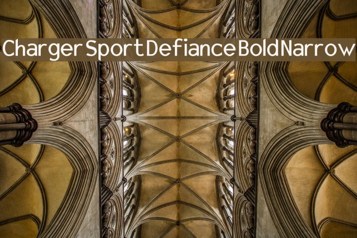Charger Sport Defiance Bold Narrow Font examples