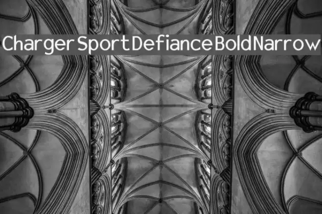Charger Sport Defiance Bold Narrow Font examples