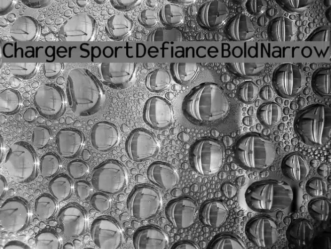 Charger Sport Defiance Bold Narrow Font examples