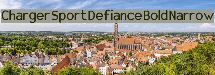 Charger Sport Defiance Bold Narrow Font examples