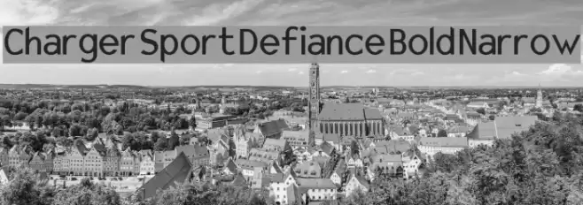 Charger Sport Defiance Bold Narrow Font examples