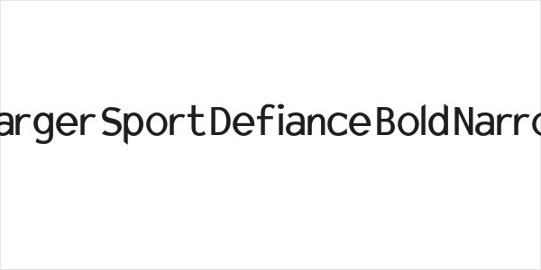 Charger Sport Defiance Bold Narrow Logo
