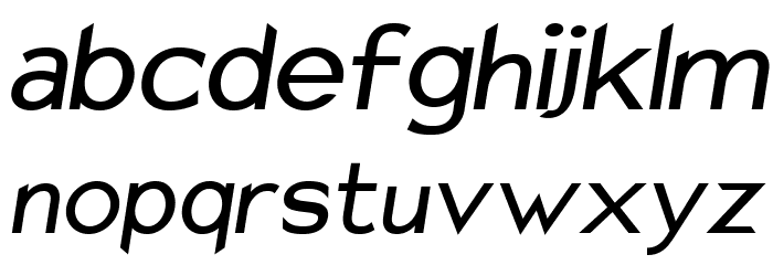 Charger Sport Defiance Bold Oblique Font LOWERCASE