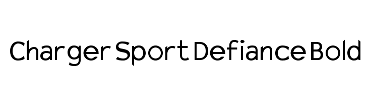 Charger Sport Defiance Bold Font
