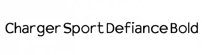 Charger Sport Defiance Bold  Frei Schriftart Herunterladen
