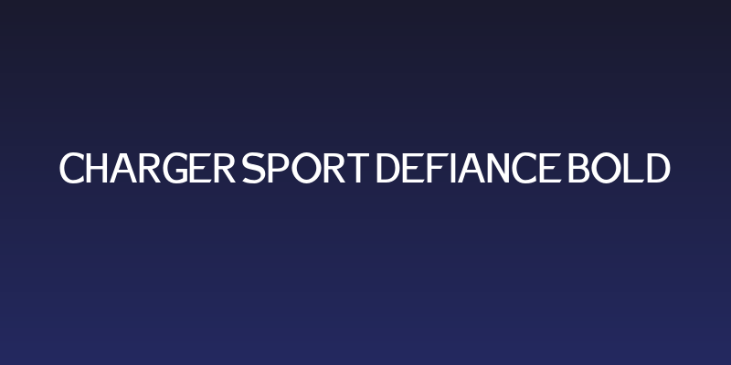 Charger Sport Defiance Bold Social Header