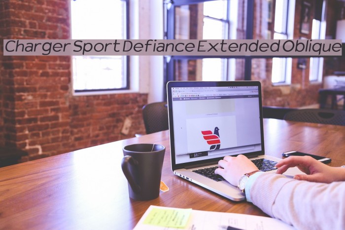 Charger Sport Defiance Extended Oblique Font examples