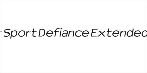 Charger Sport Defiance Extended Oblique Logo