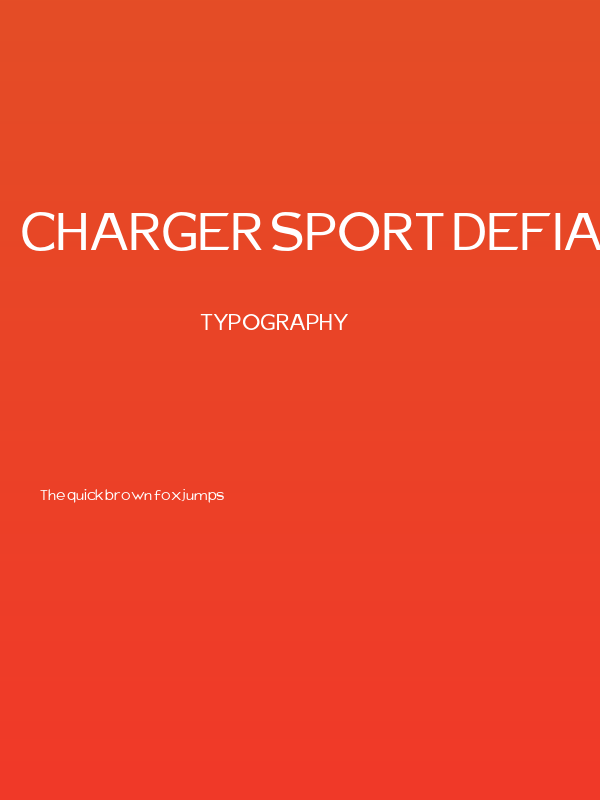 Charger Sport Defiance Extended Poster