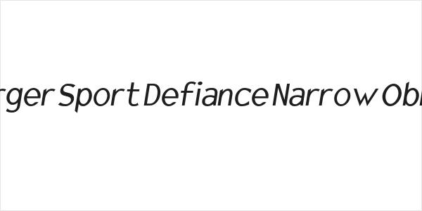 Charger Sport Defiance Narrow Oblique Logo