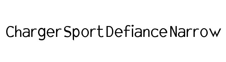 Charger Sport Defiance Narrow  font caratteri gratis