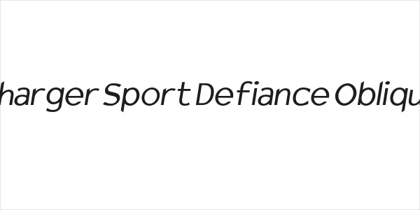 Charger Sport Defiance Oblique Logo