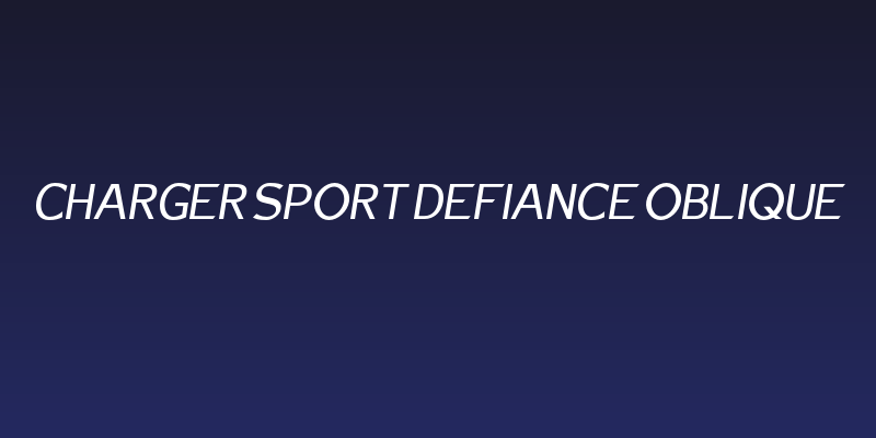 Charger Sport Defiance Oblique Social Header