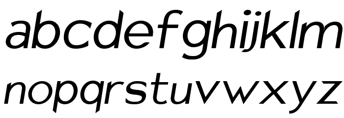 Charger Sport Defiance Oblique Font LOWERCASE