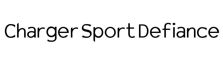 Charger Sport Defiance Font