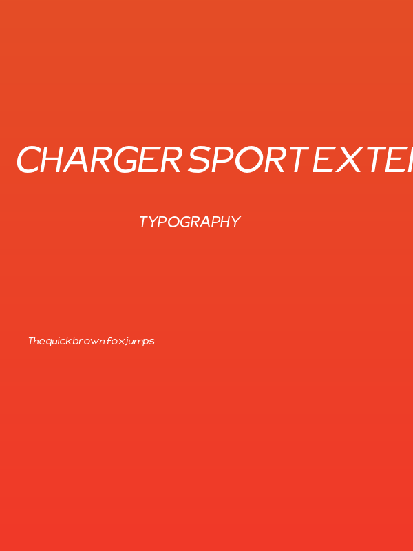 Charger Sport Extended Oblique Poster