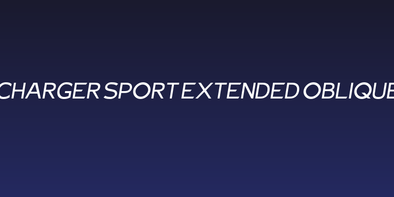 Charger Sport Extended Oblique Social Header