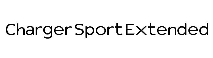 Charger Sport Extended Font