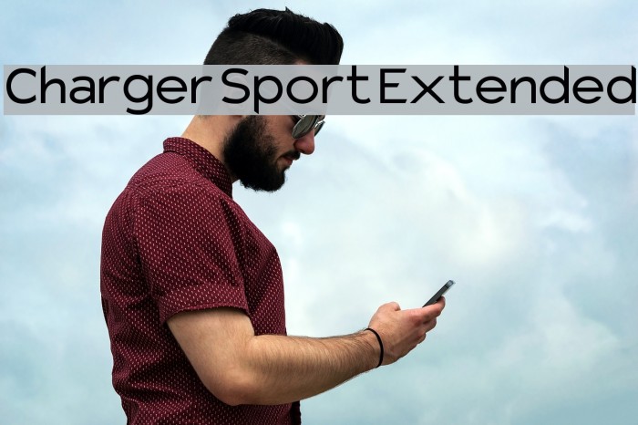 Charger Sport Extended Font examples