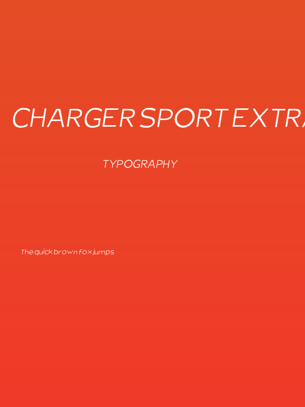 Charger Sport Extralight Extended Oblique Poster