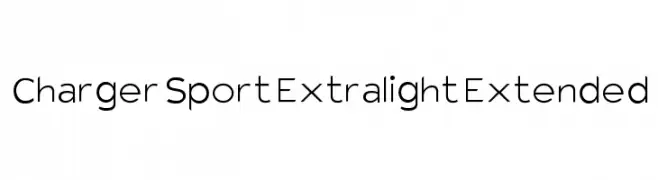 Charger Sport Extralight Extended  Frei Schriftart Herunterladen