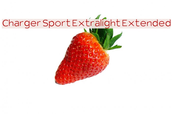 Charger Sport Extralight Extended Font examples