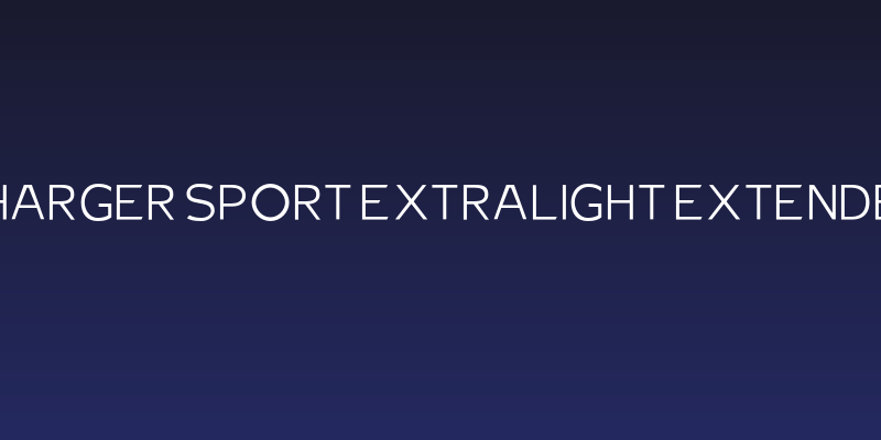 Charger Sport Extralight Extended Social Header