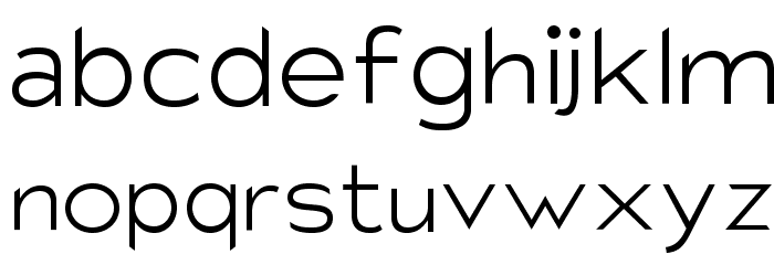 Charger Sport Extralight Extended Font LOWERCASE