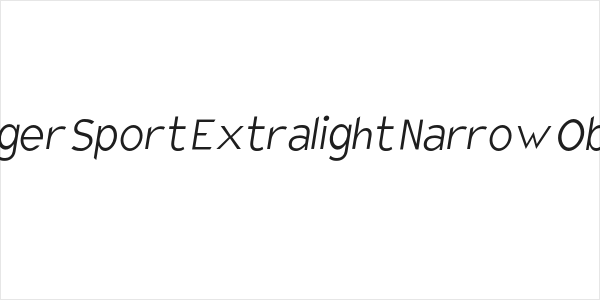 Charger Sport Extralight Narrow Oblique Logo