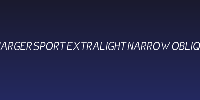 Charger Sport Extralight Narrow Oblique Social Header