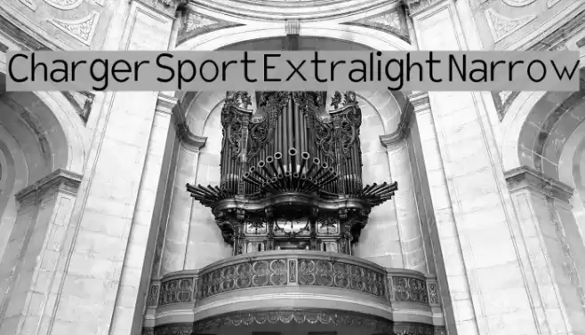 Charger Sport Extralight Narrow Font examples
