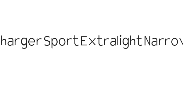 Charger Sport Extralight Narrow Logo
