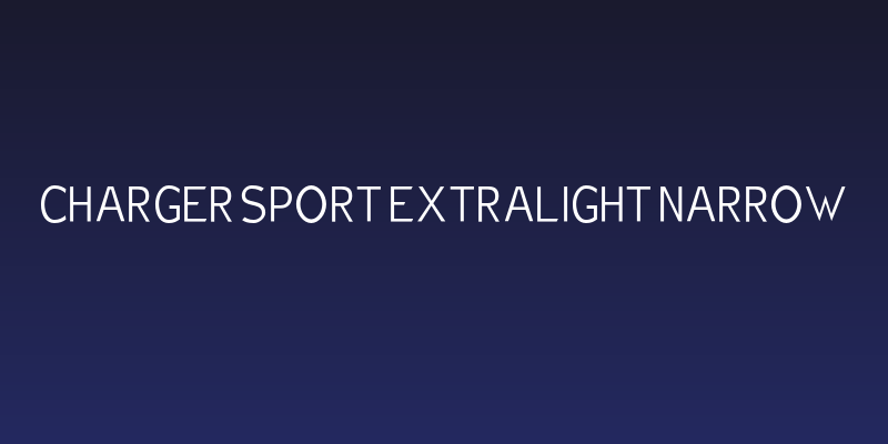 Charger Sport Extralight Narrow Social Header