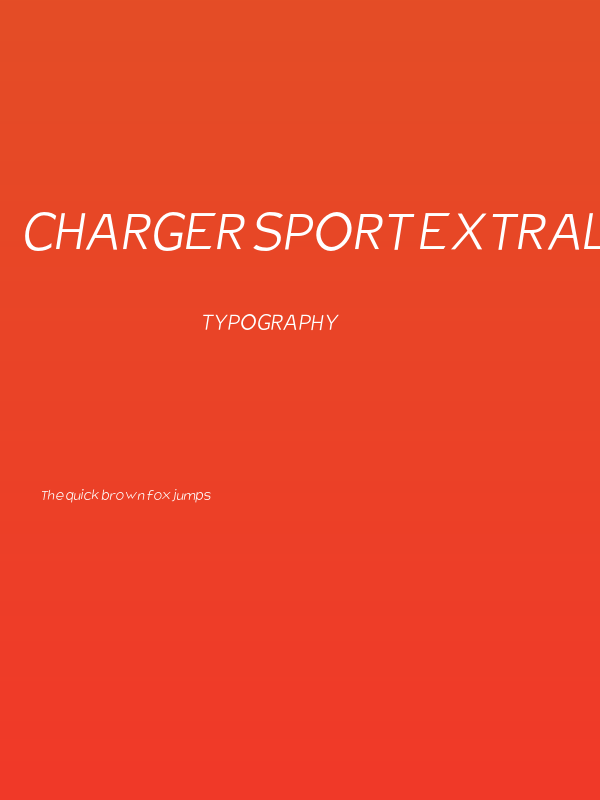 Charger Sport Extralight Oblique Poster
