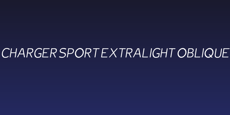Charger Sport Extralight Oblique Social Header