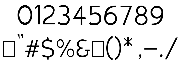 Charger Sport Extralight Font OTHER CHARS