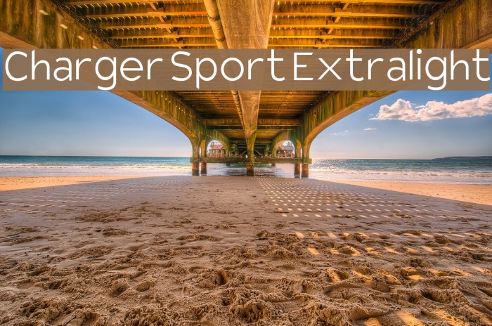 Charger Sport Extralight Font examples