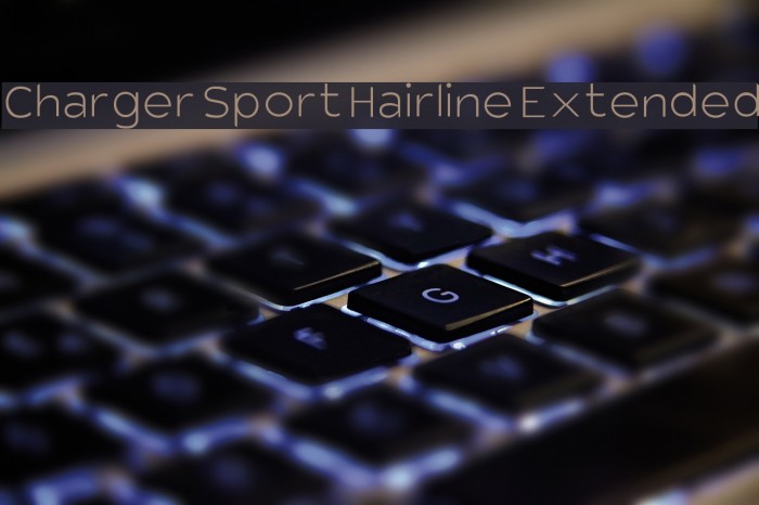 Charger Sport Hairline Extended Font examples