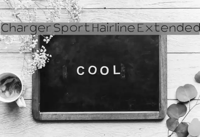 Charger Sport Hairline Extended Font examples